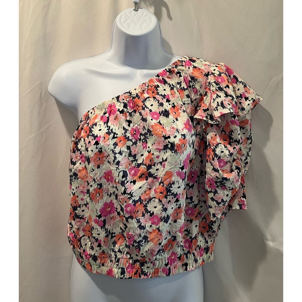 Universal Thread Asymmetrical Floral Crop Top - NWOT - Size XL